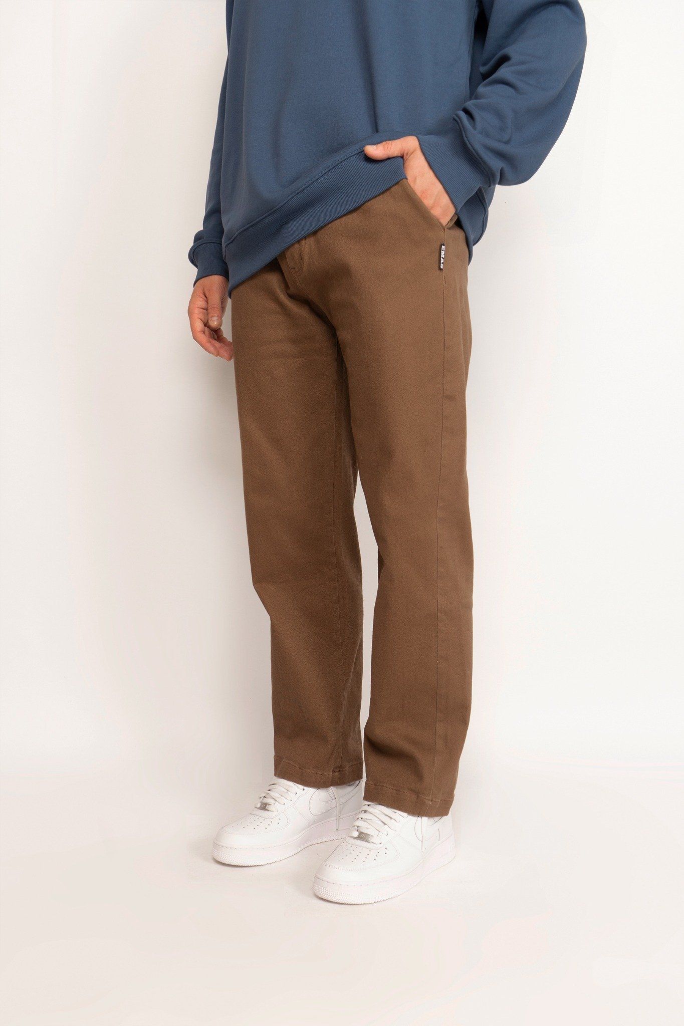 BROWN BASIC CHINO PANT 