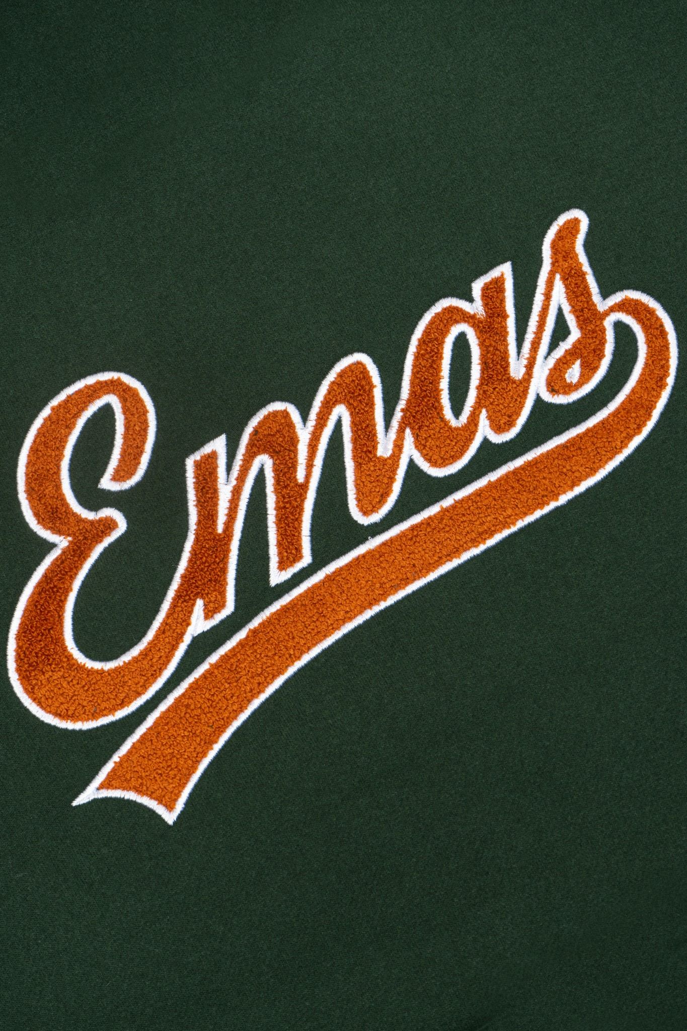  GREEN EMBROIDERED HOODIE 