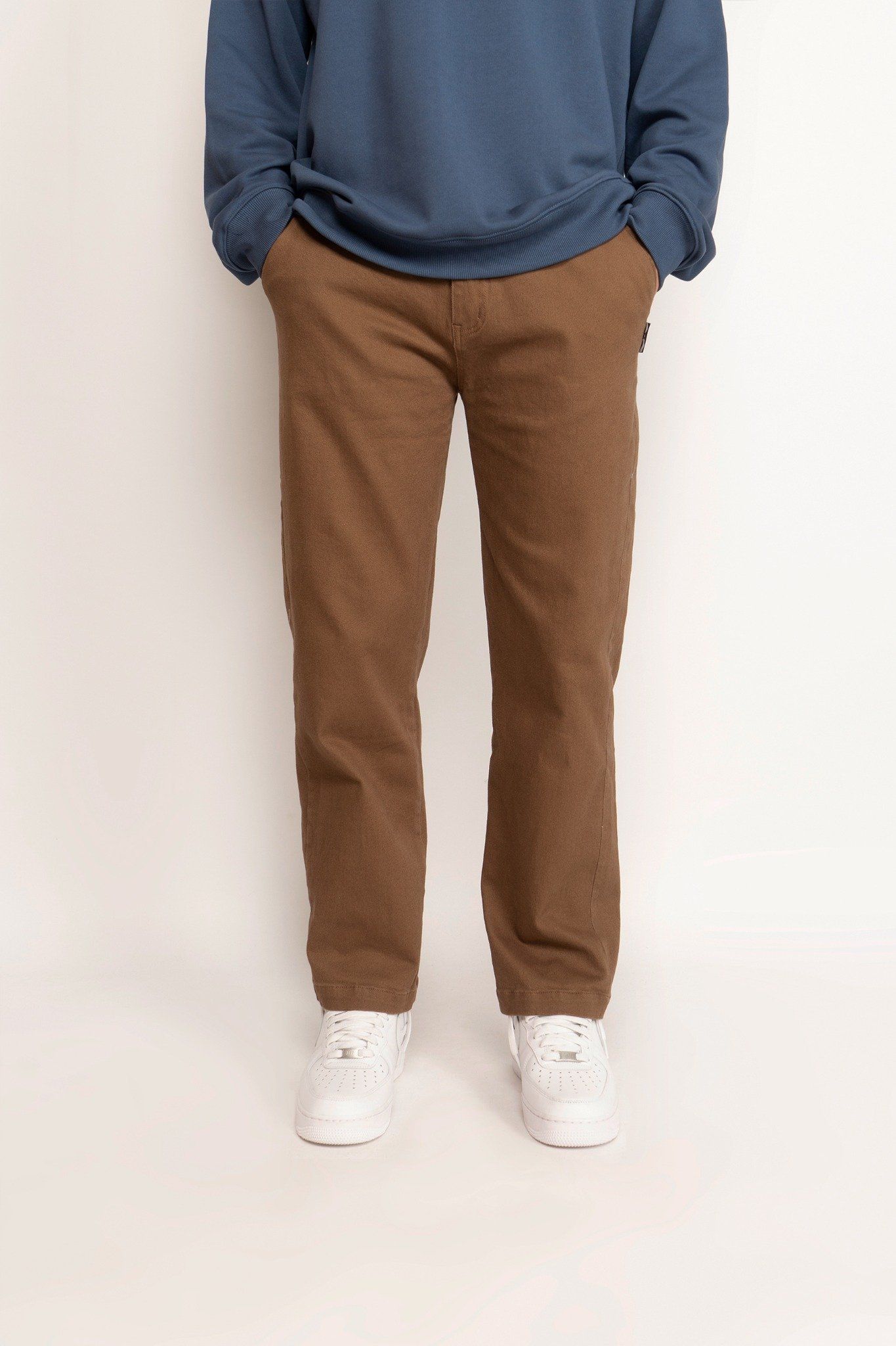  BROWN BASIC CHINO PANT 