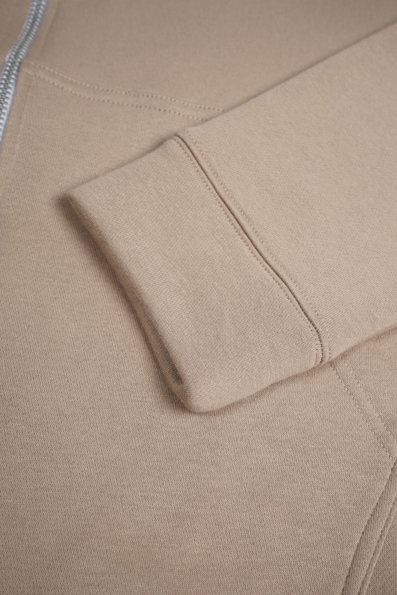  BEIGE SLOTHFACE HOODIEZIP 