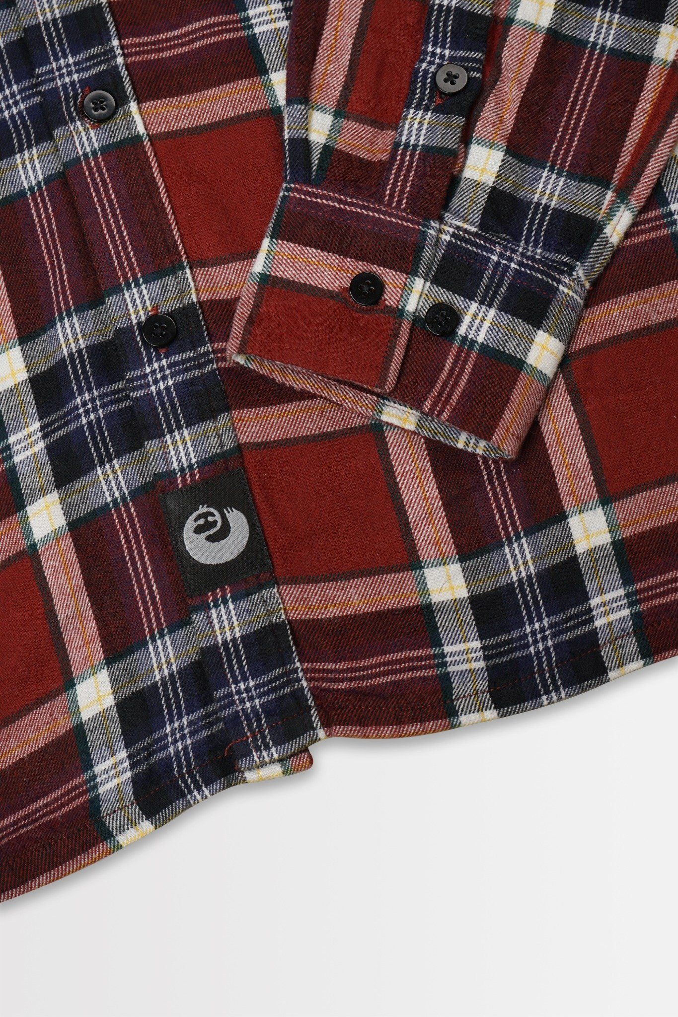  RED NAVY LOGO FLANNEL 