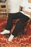  BLACK RELAXED FIT JEANS 