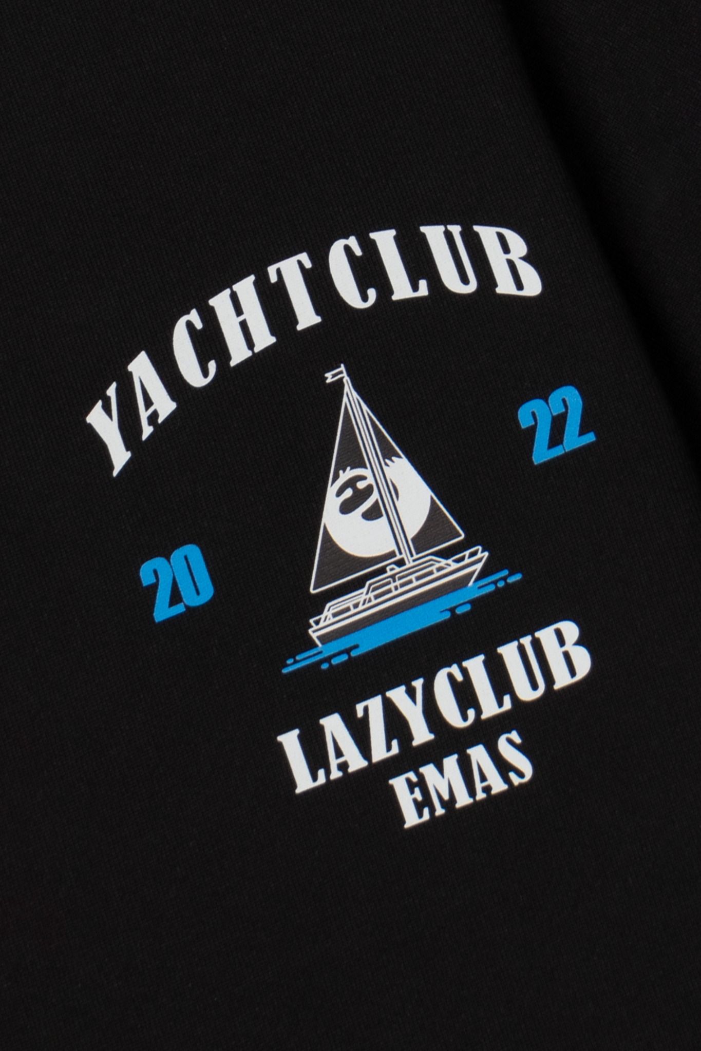 YACHT CLUB BLACK RINGER TEE 