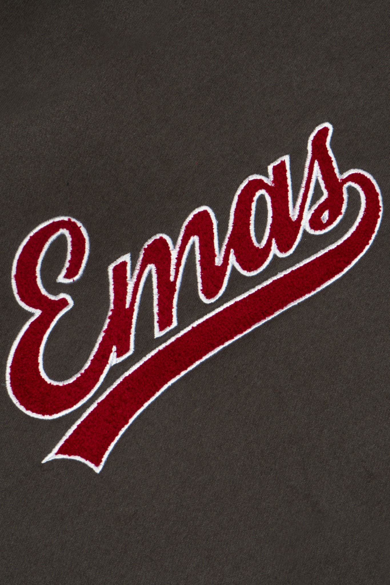  CHARCOAL EMBROIDERED HOODIE 