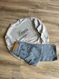  GREY ORANGE SWEATSHIRT 