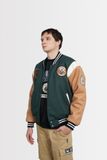  GREEN - BROWN BASEBALL VARSITY JACKET 