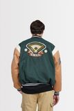  GREEN - BROWN BASEBALL VARSITY JACKET 