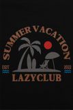  BEACH BLACK TEE 