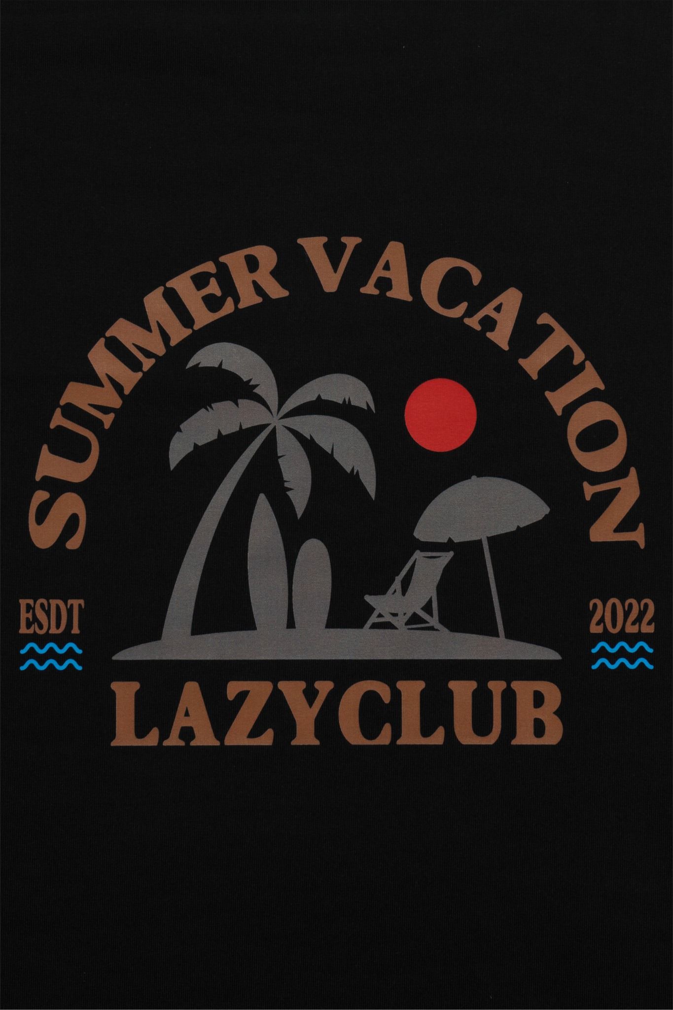  BEACH BLACK TEE 