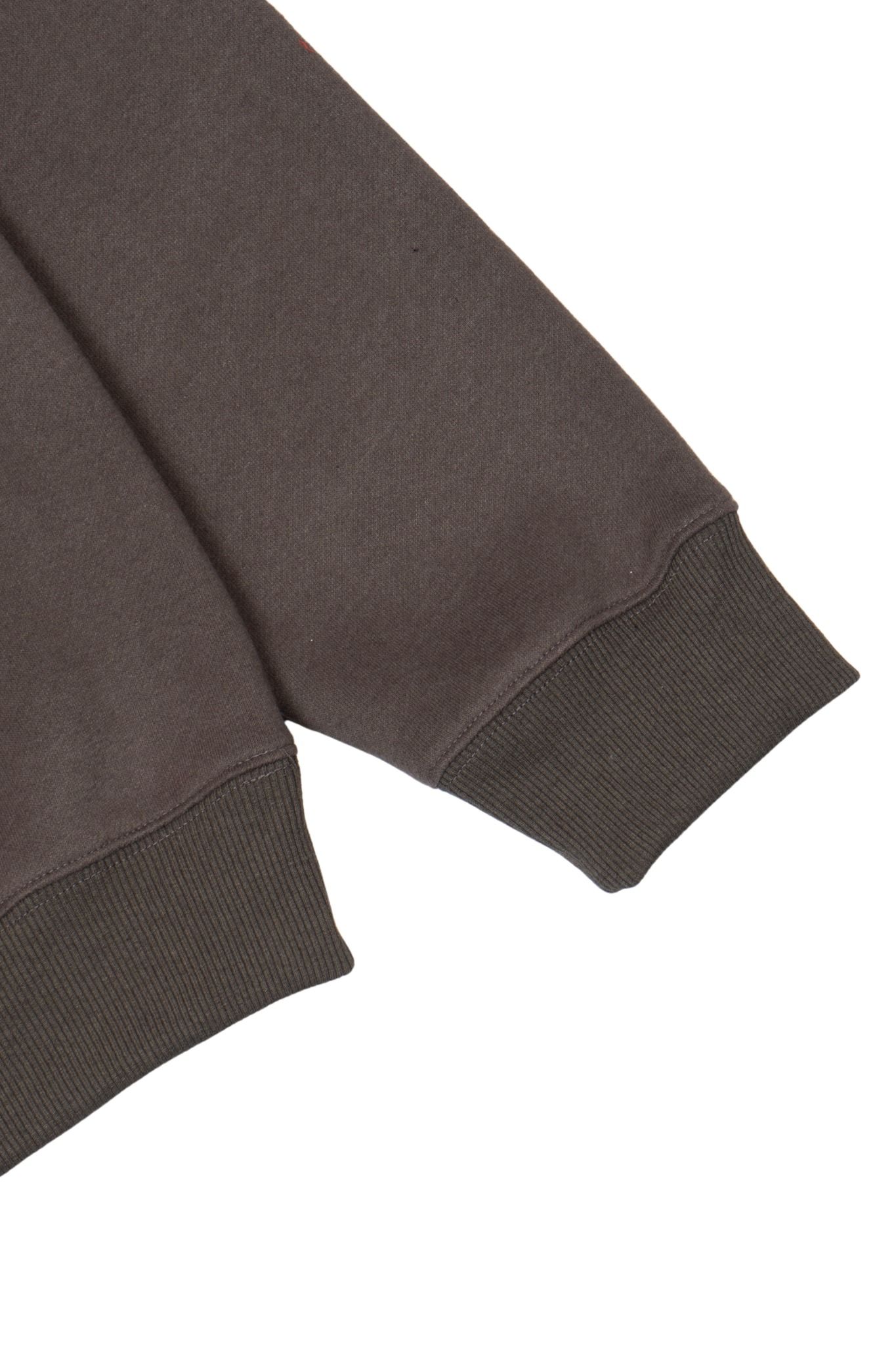  CHARCOAL EMBROIDERED HOODIE 
