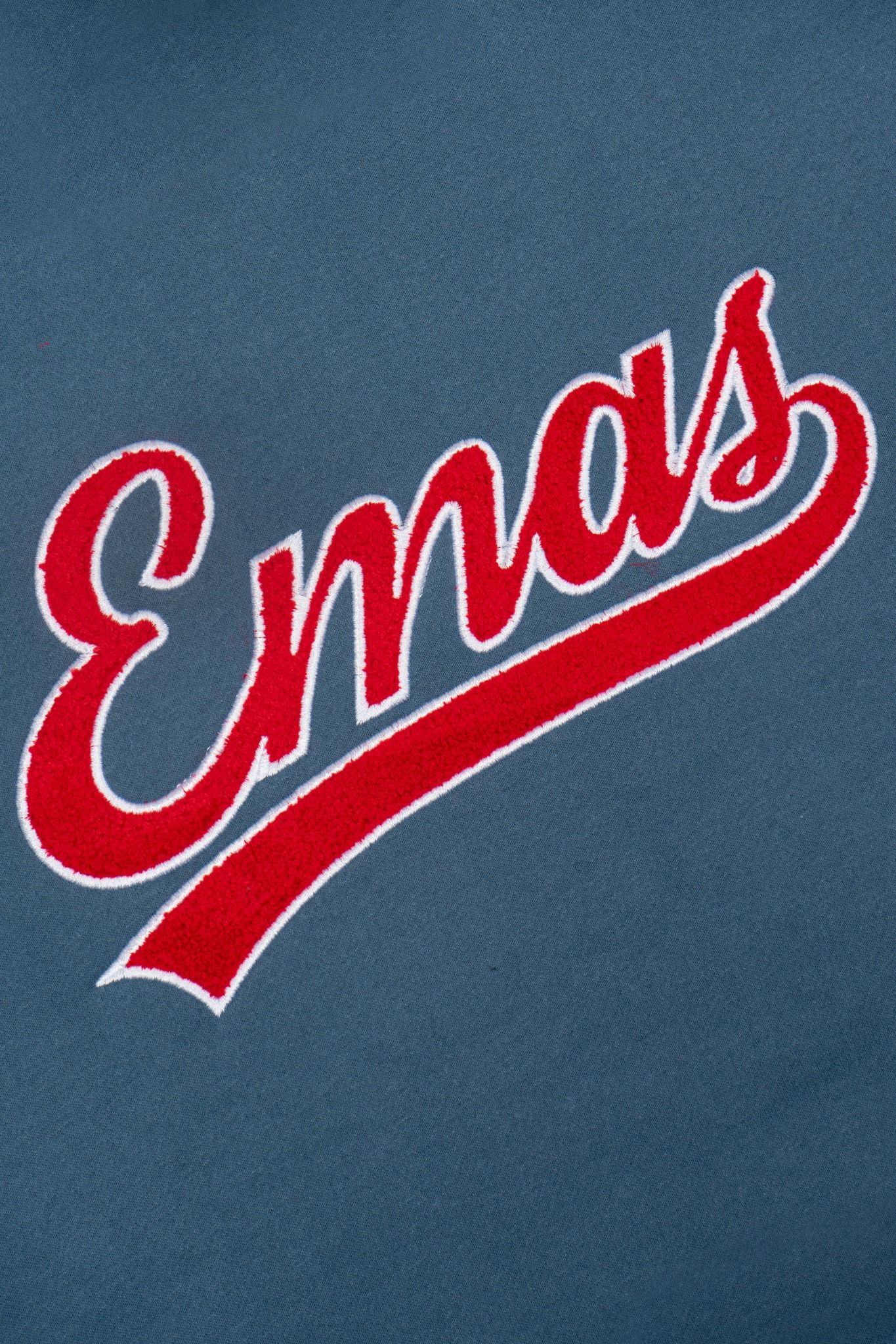  BLUE EMBROIDERED HOODIE 