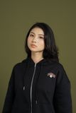  BLACK SLOTHFACE HOODIEZIP 