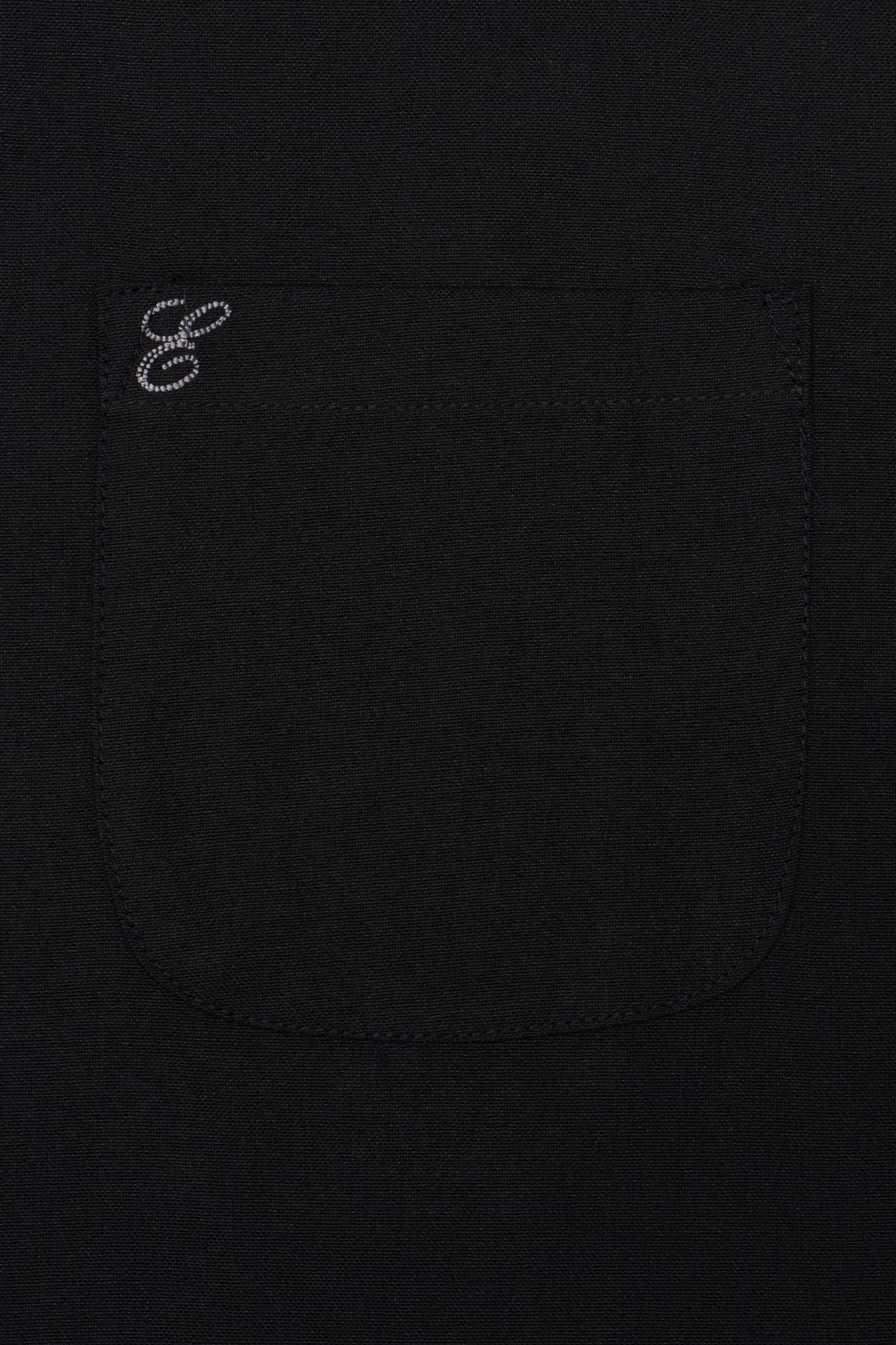  BLACK LONG OXFORD SHIRT 