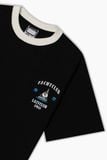  YACHT CLUB BLACK RINGER TEE 