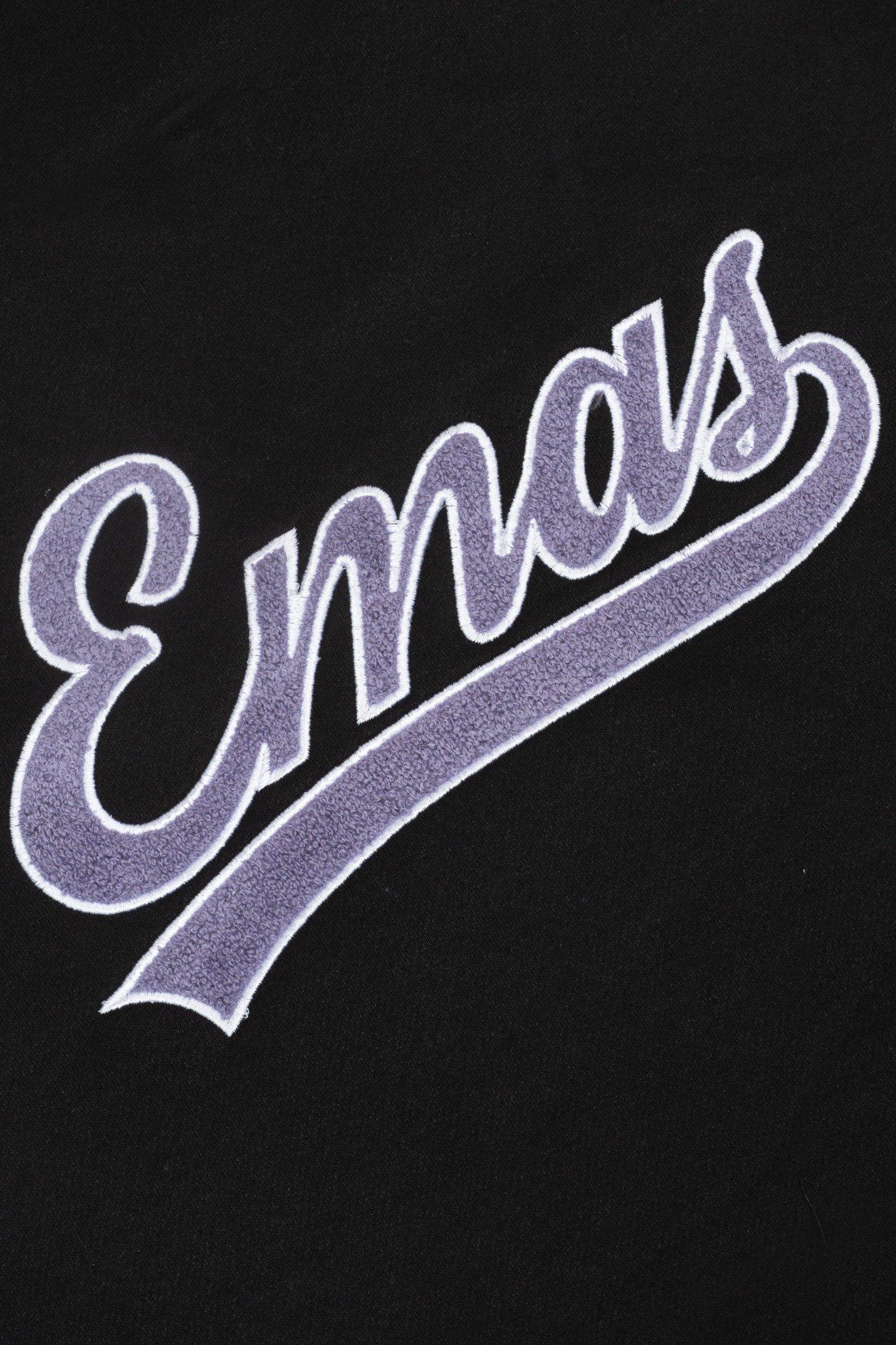  BLACK EMBROIDERED HOODIE 