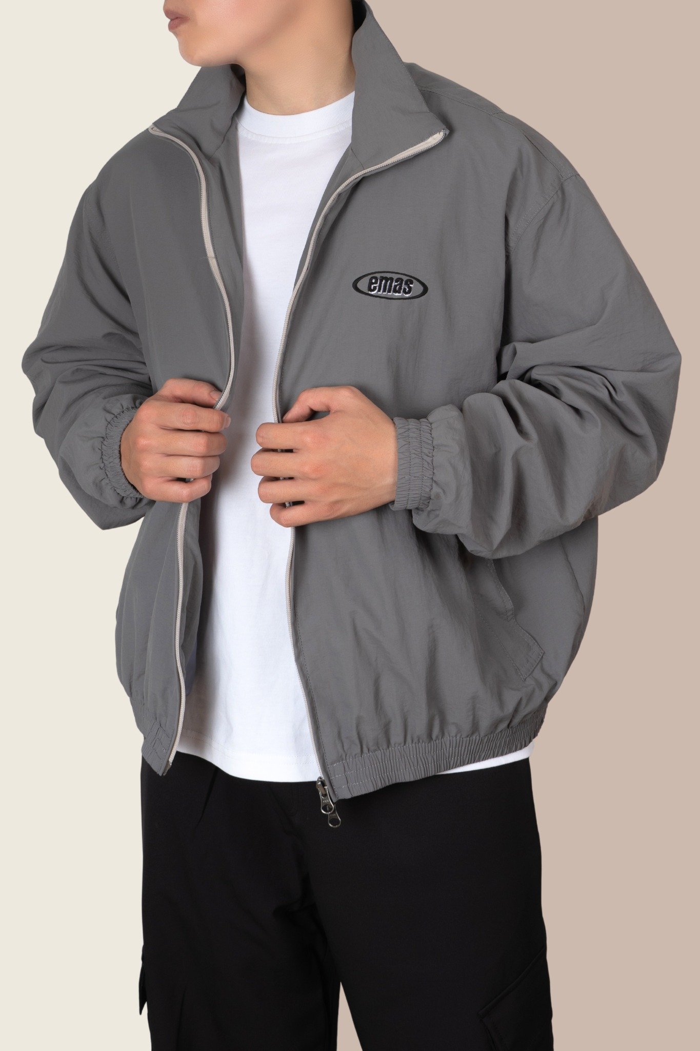  GREY EMAS TRACK JACKET 