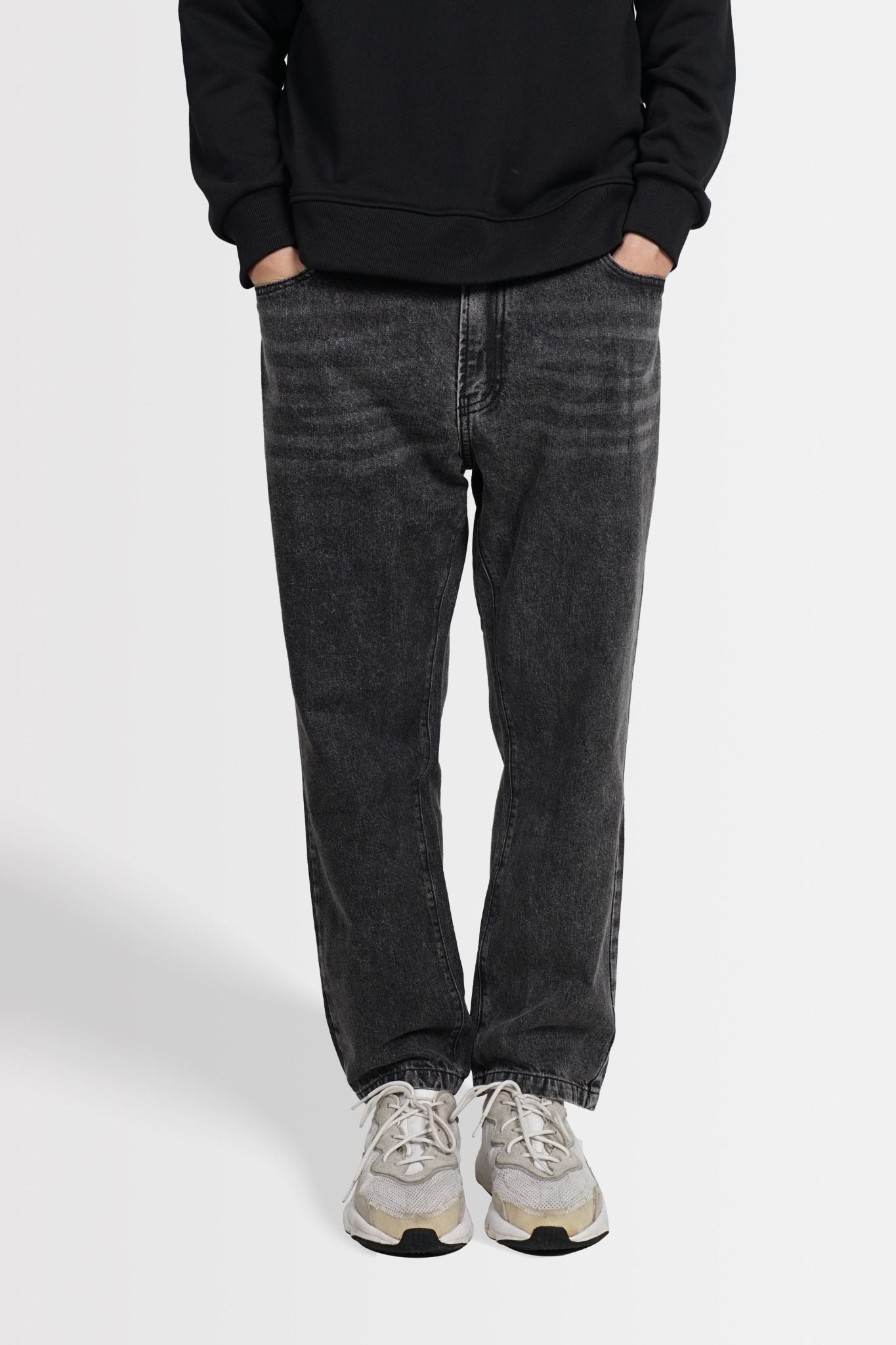  WASH GREY REGULAR TAPERED JEANS 