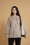 BEIGE SLOTHFACE HOODIEZIP 