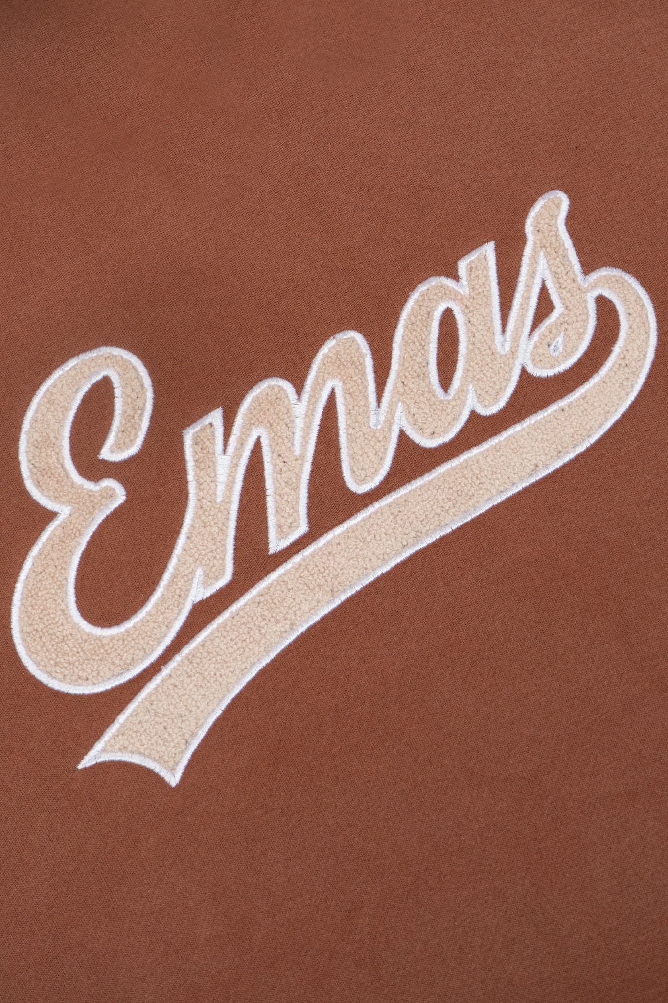  BROWN EMBROIDERED HOODIE 