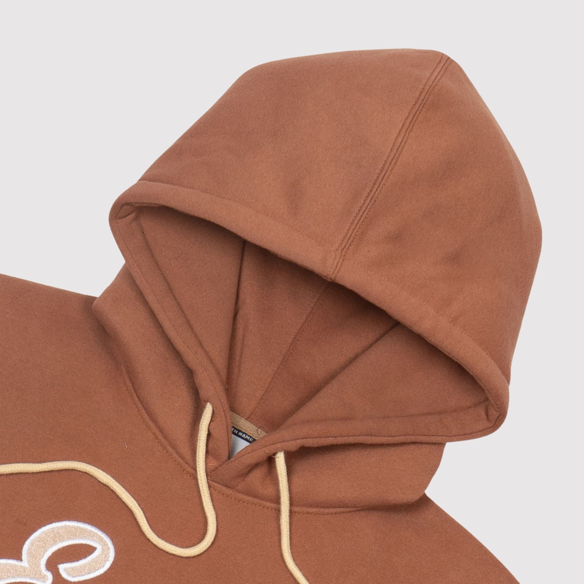  BROWN EMBROIDERED HOODIE 