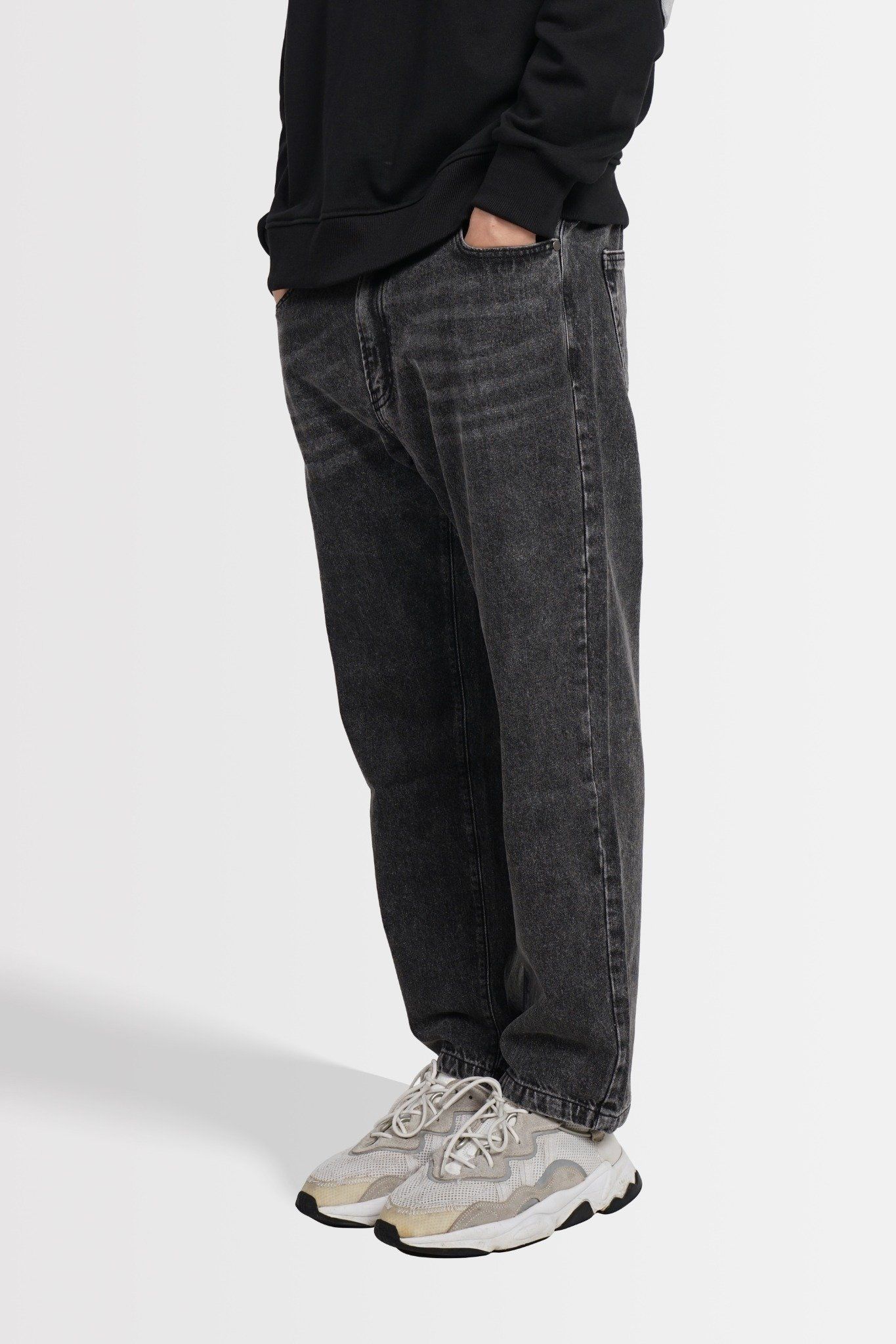  WASH GREY REGULAR TAPERED JEANS 