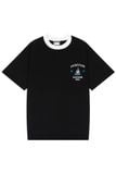  YACHT CLUB BLACK RINGER TEE 