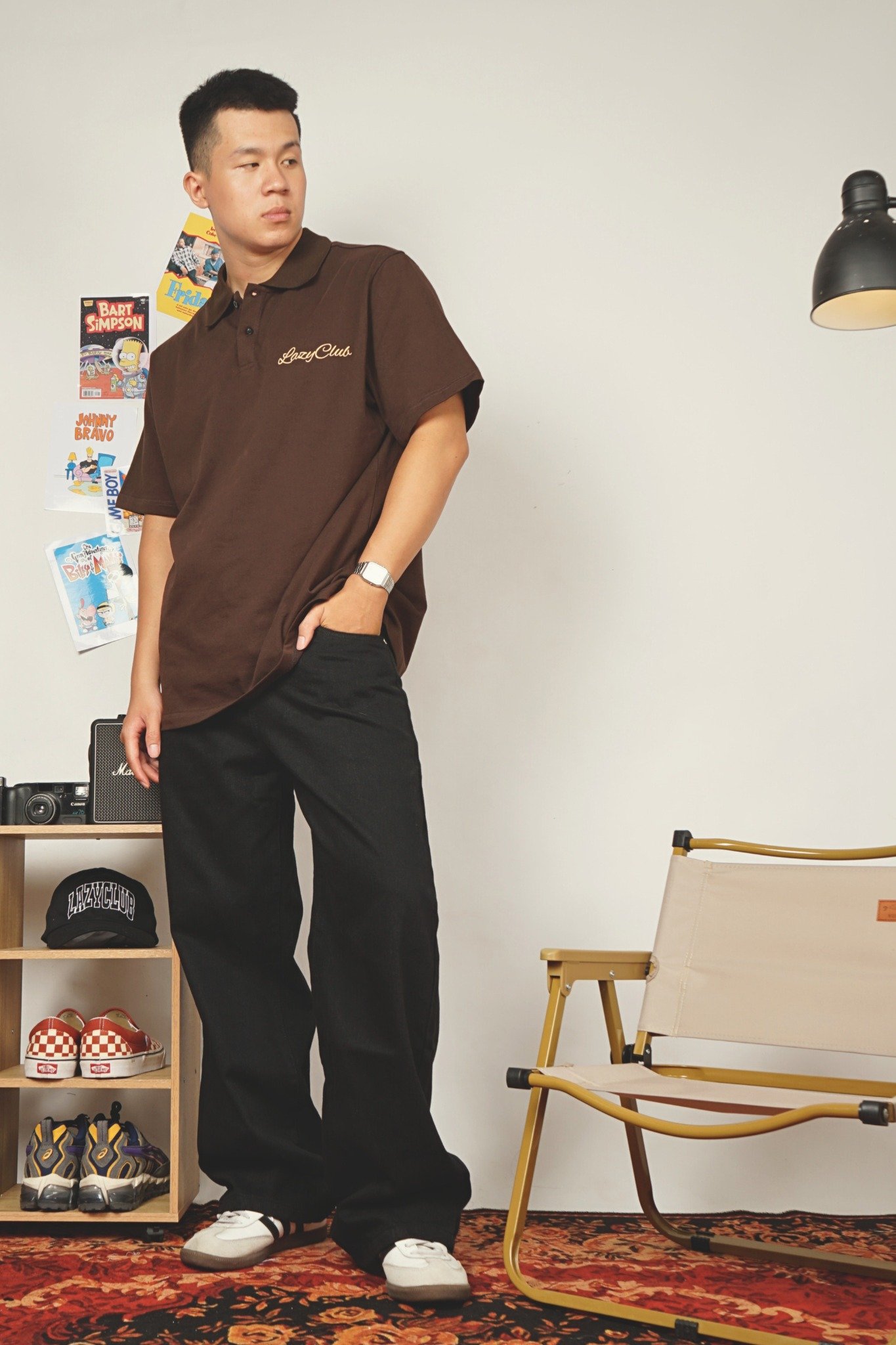  BROWN LAZYCLUB POLO 