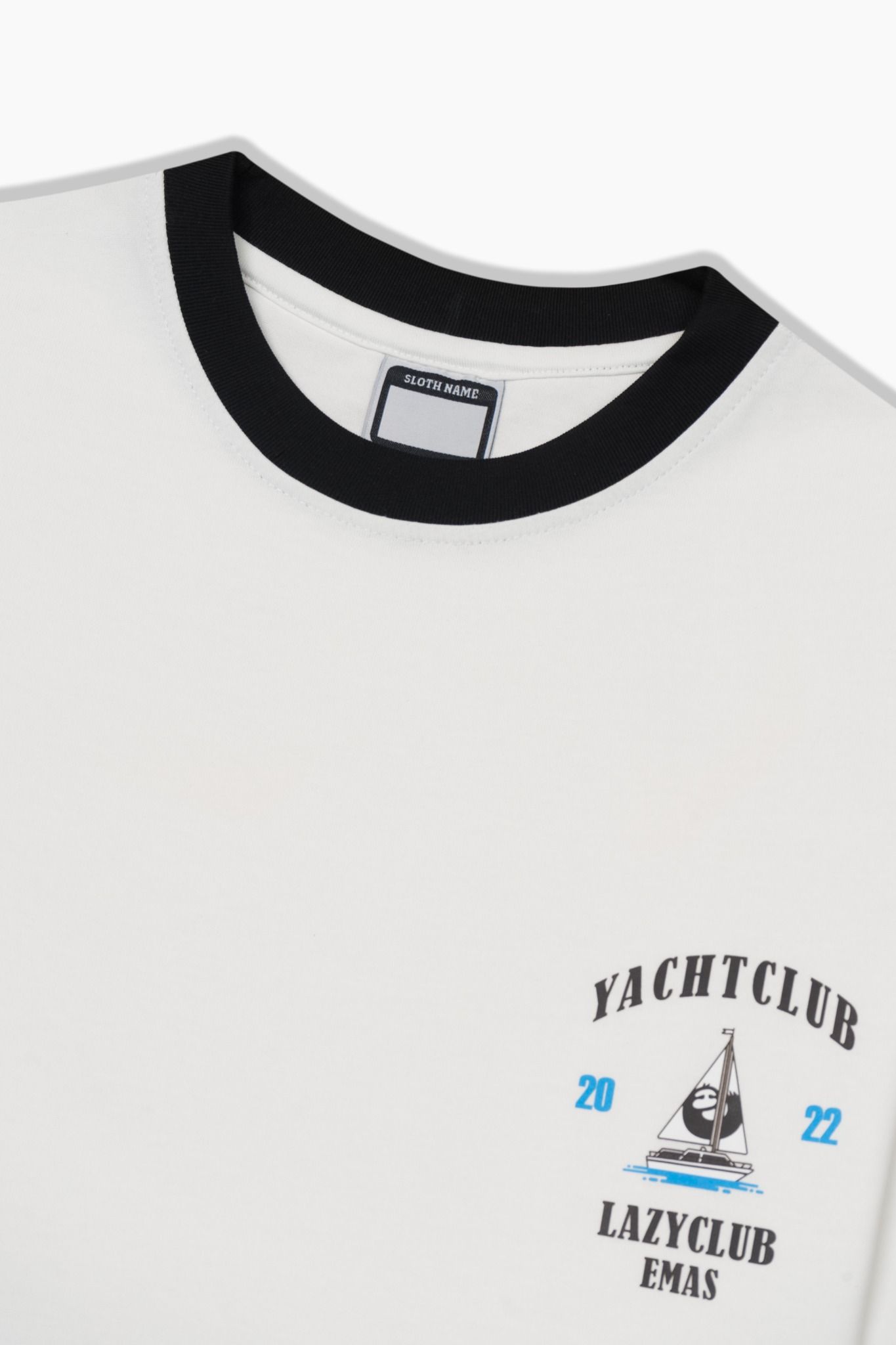  YACHT CLUB WHITE RINGER TEE 