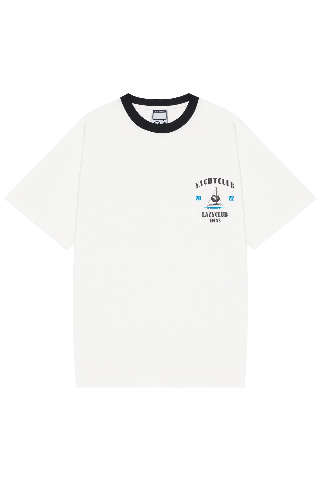  YACHT CLUB WHITE RINGER TEE 