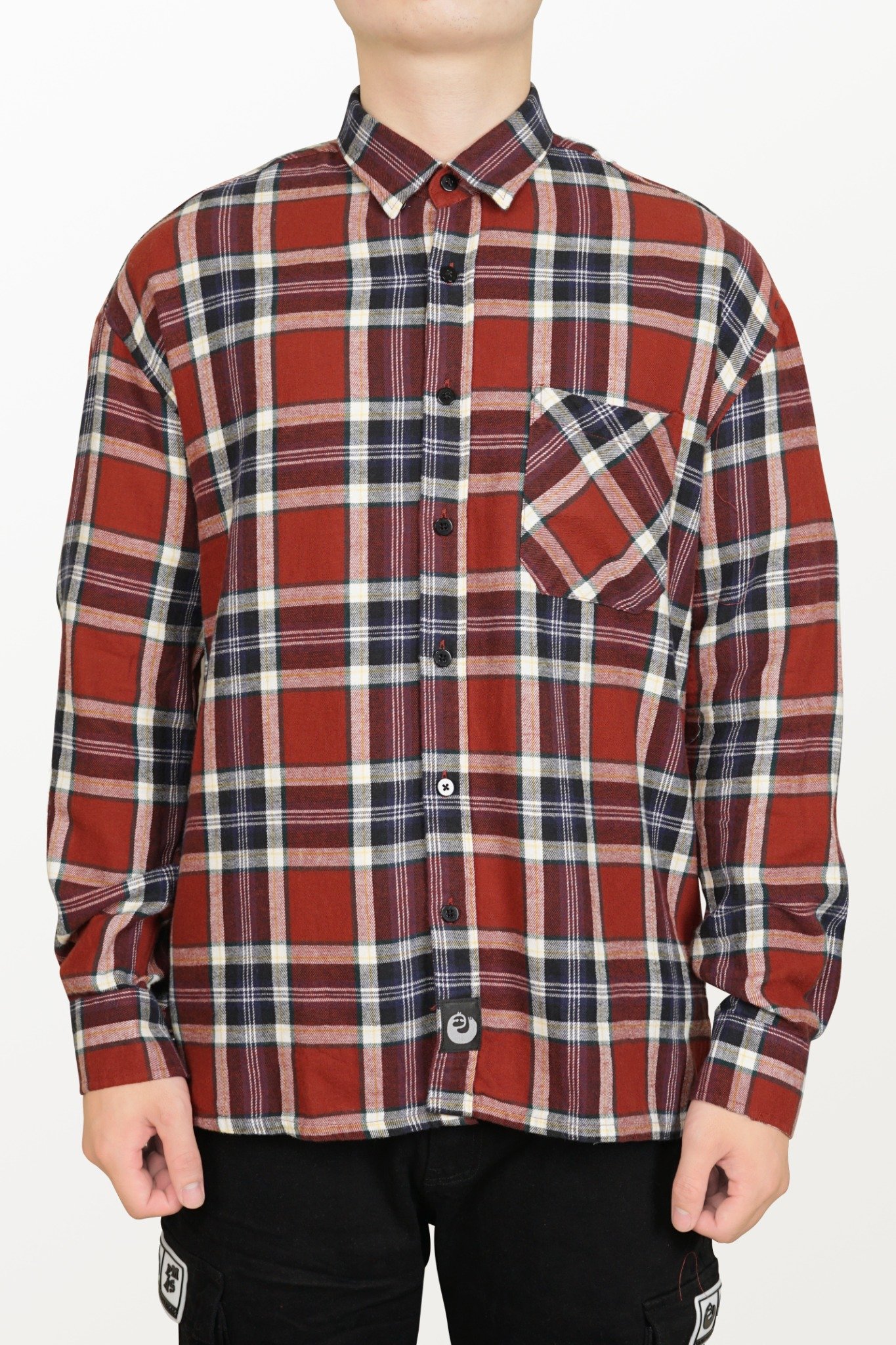  REDNAVY BLANK FLANNEL 