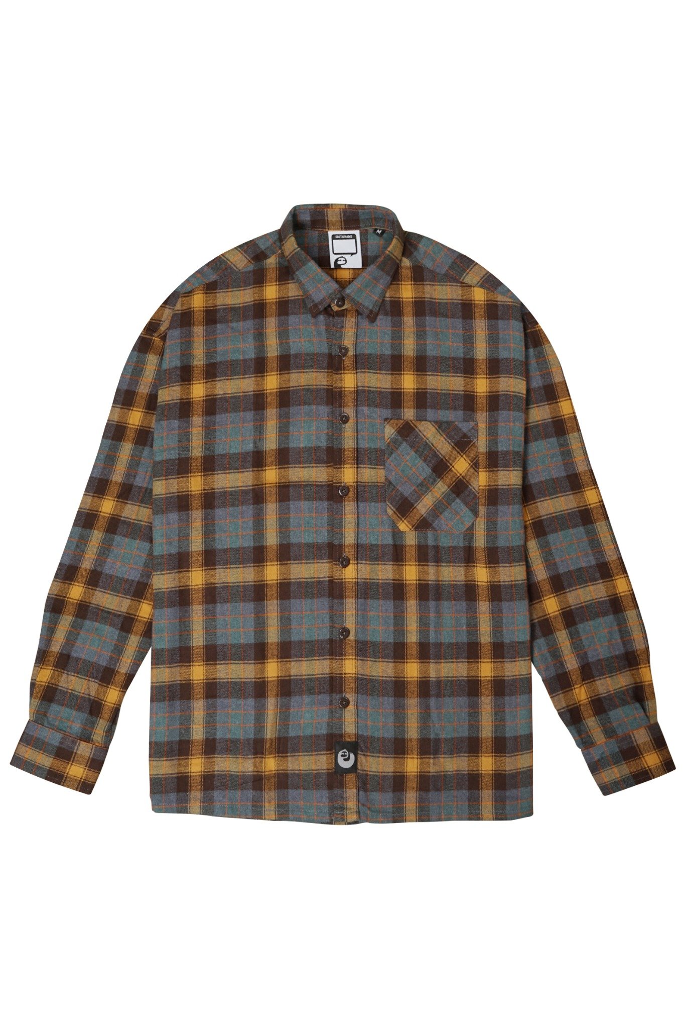  TEALYELLOW BLANK FLANNEL 