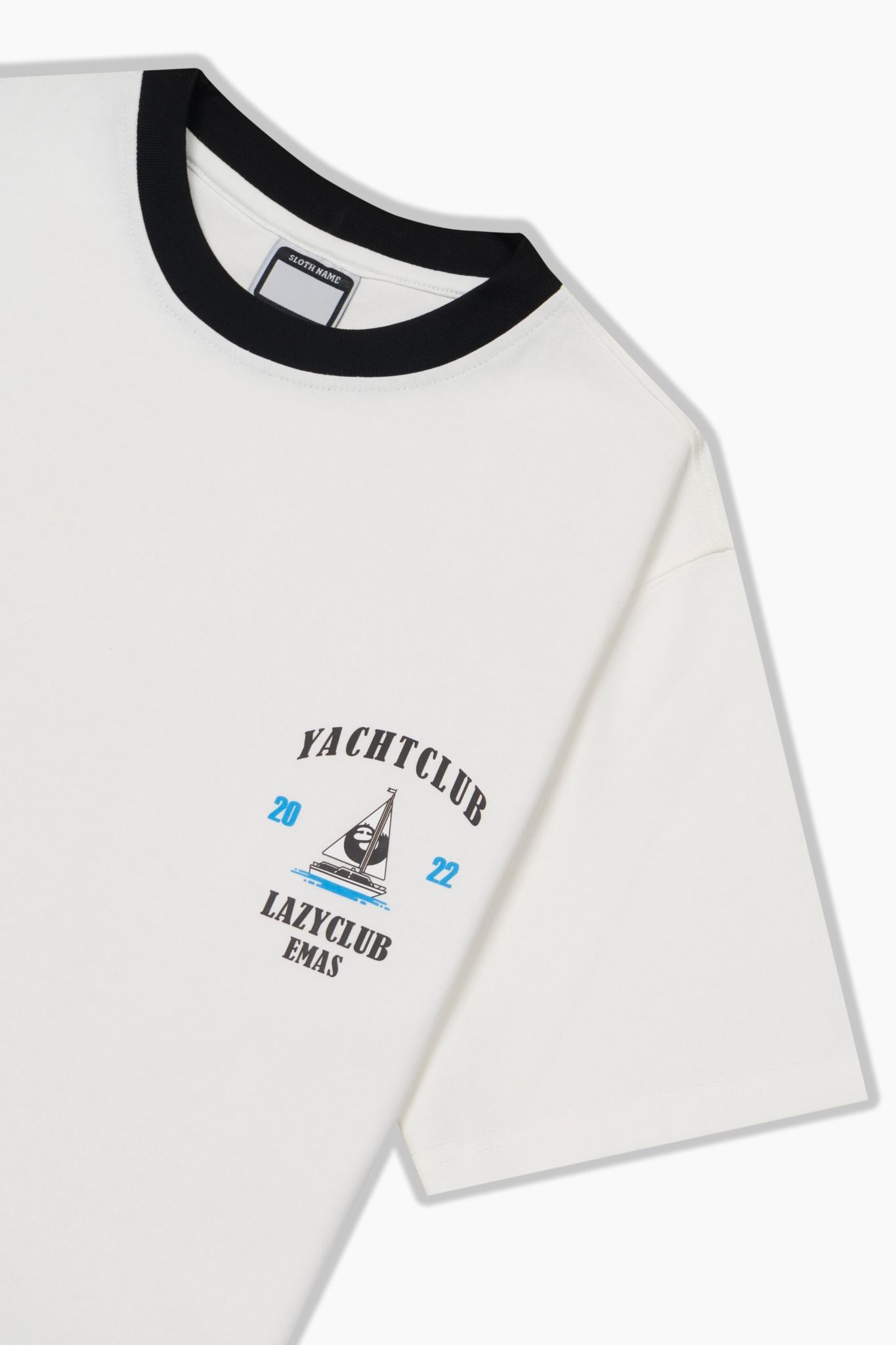  YACHT CLUB WHITE RINGER TEE 