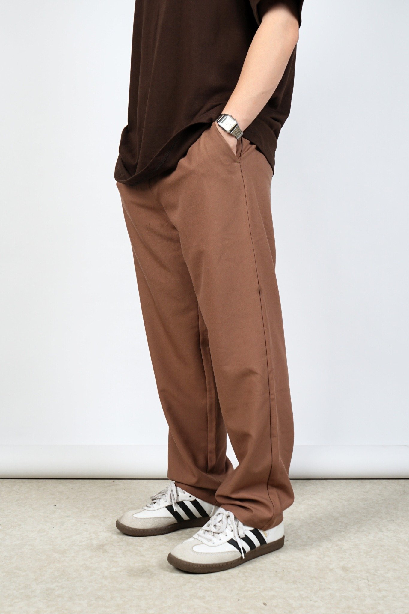  DARKBEIGE REGULAR TROUSER PANT 