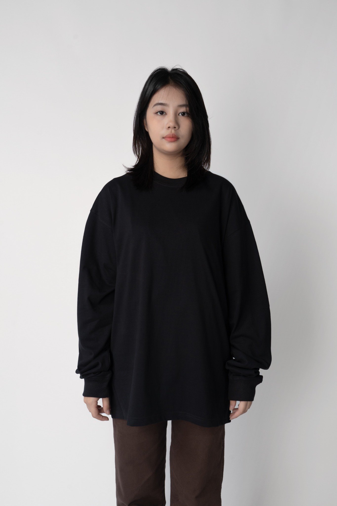  BLACK BLANK LONG SLEEVE 