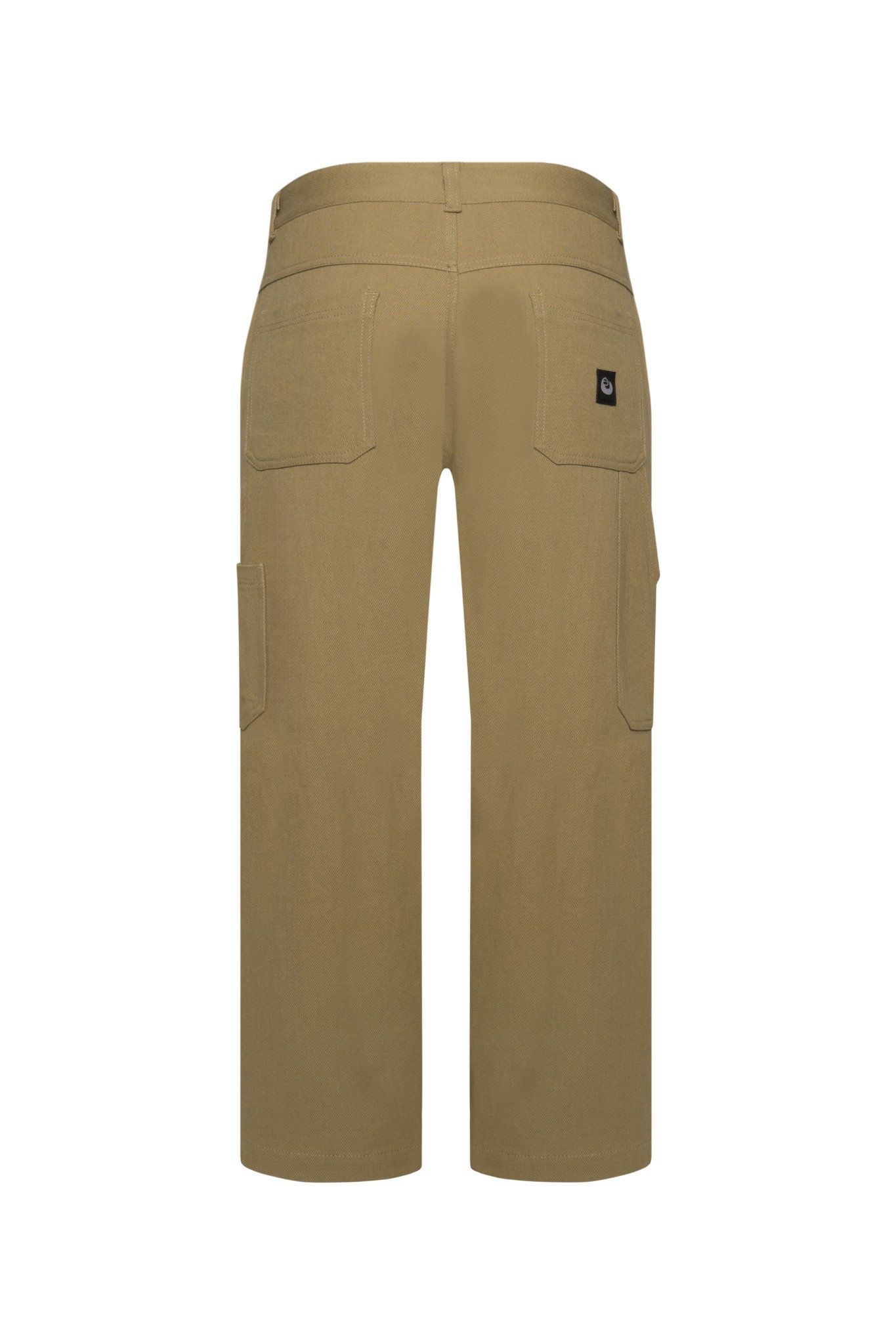  BEIGE STRAIGHT FIT WORK PANTS 