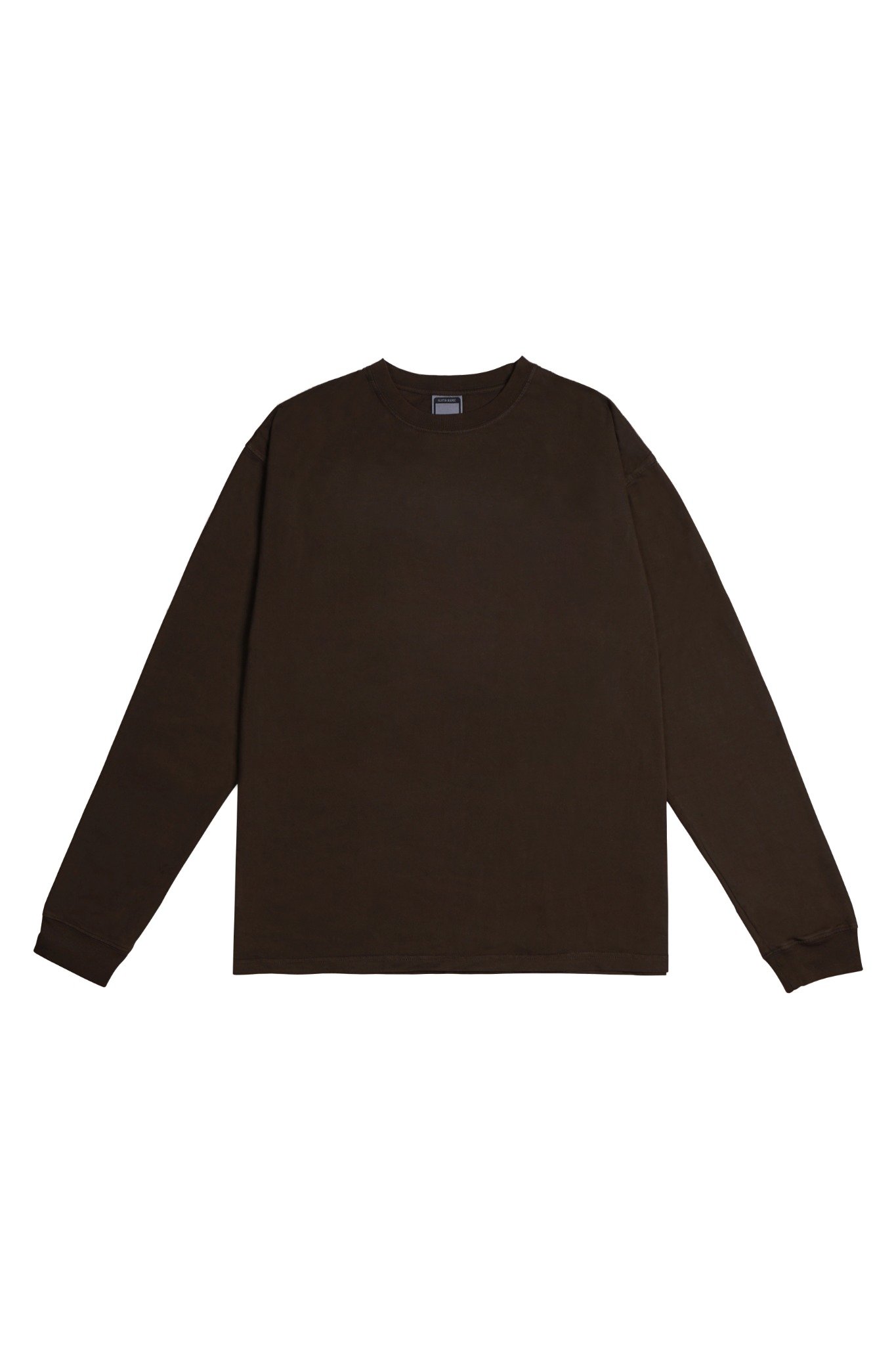  BROWN BLANK LONG SLEEVE 