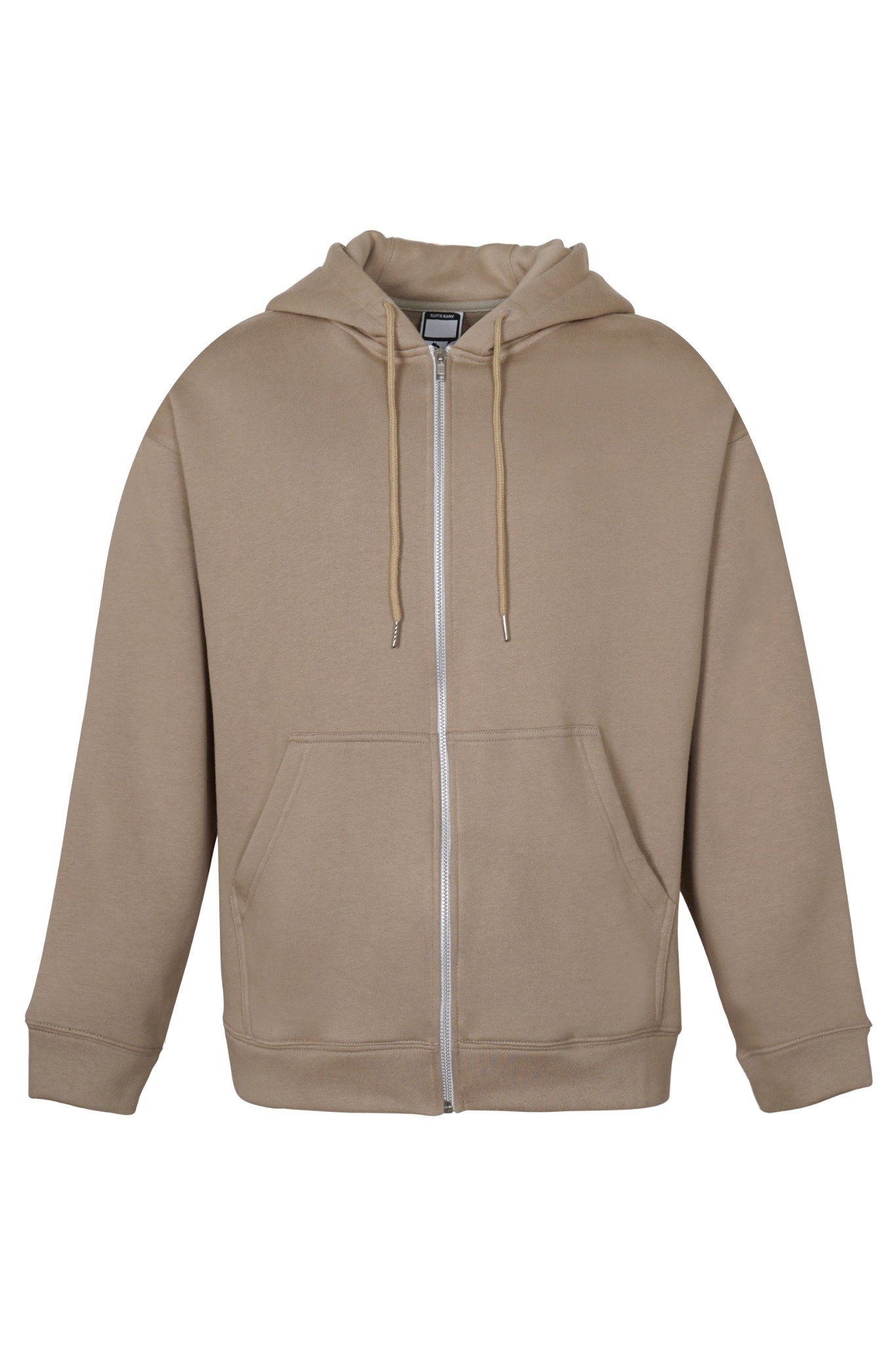  BEIGE BLANK HOODIEZIP 