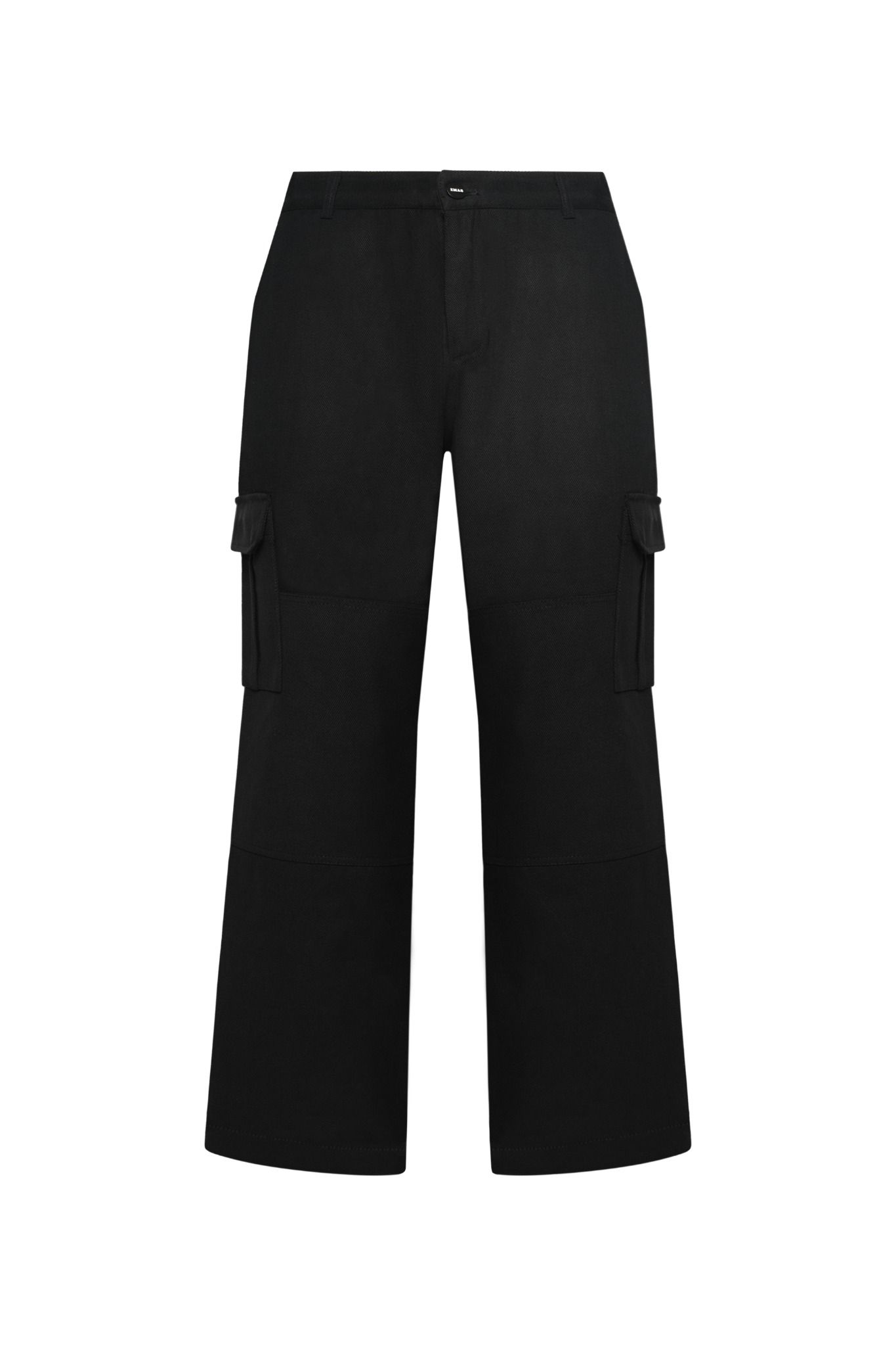  BLACK RELAXED FIT CARGO PANTS 
