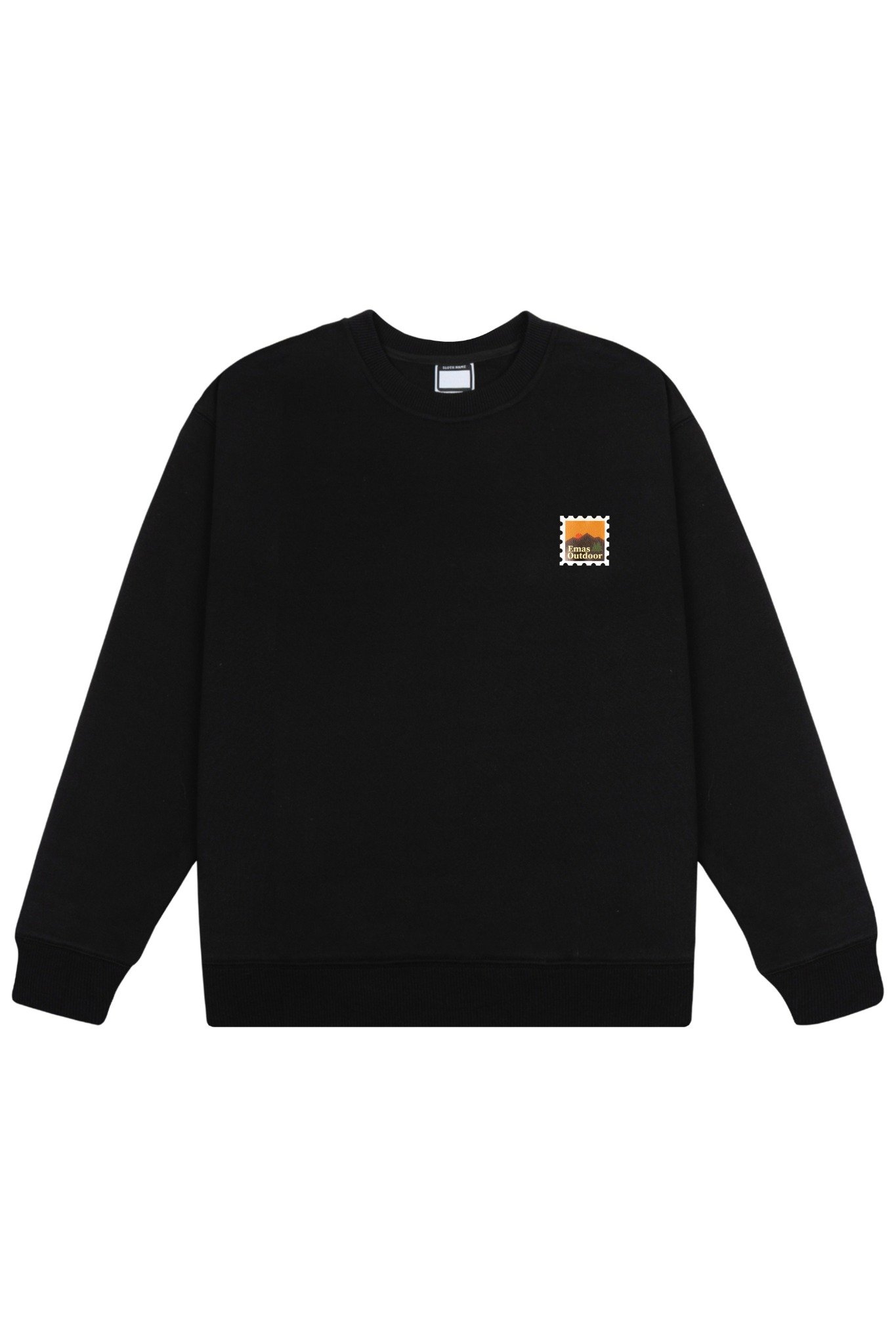  BLACK EMAS STAMP SWEATSHIRT 