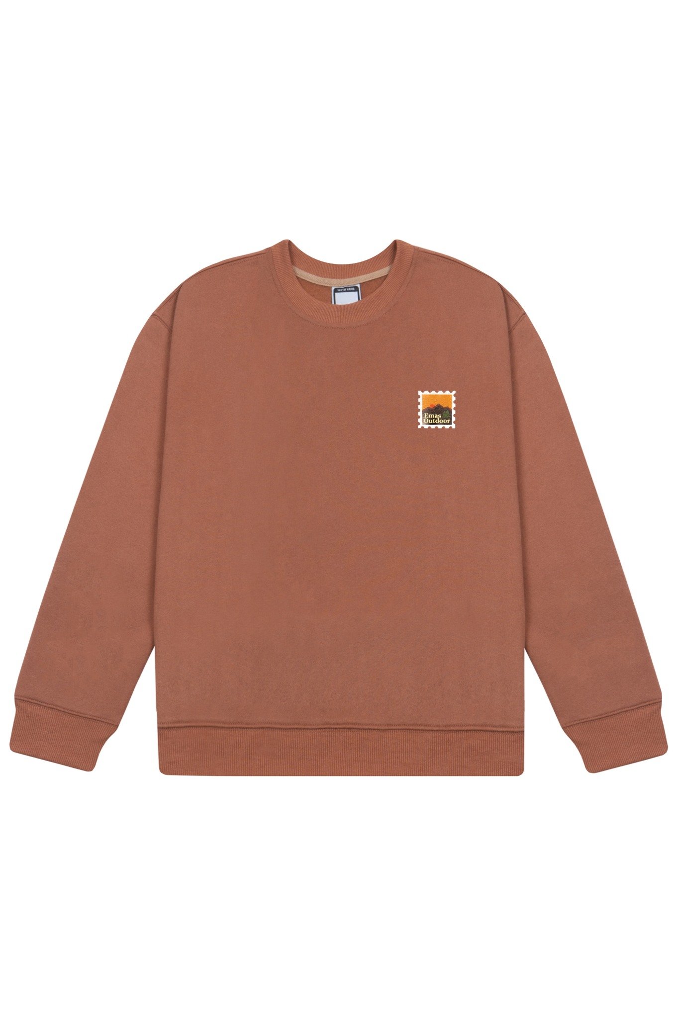  BROWN EMAS STAMP SWEATSHIRT 