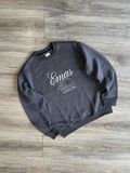  CHARCOAL ORANGE SWEATSHIRT 