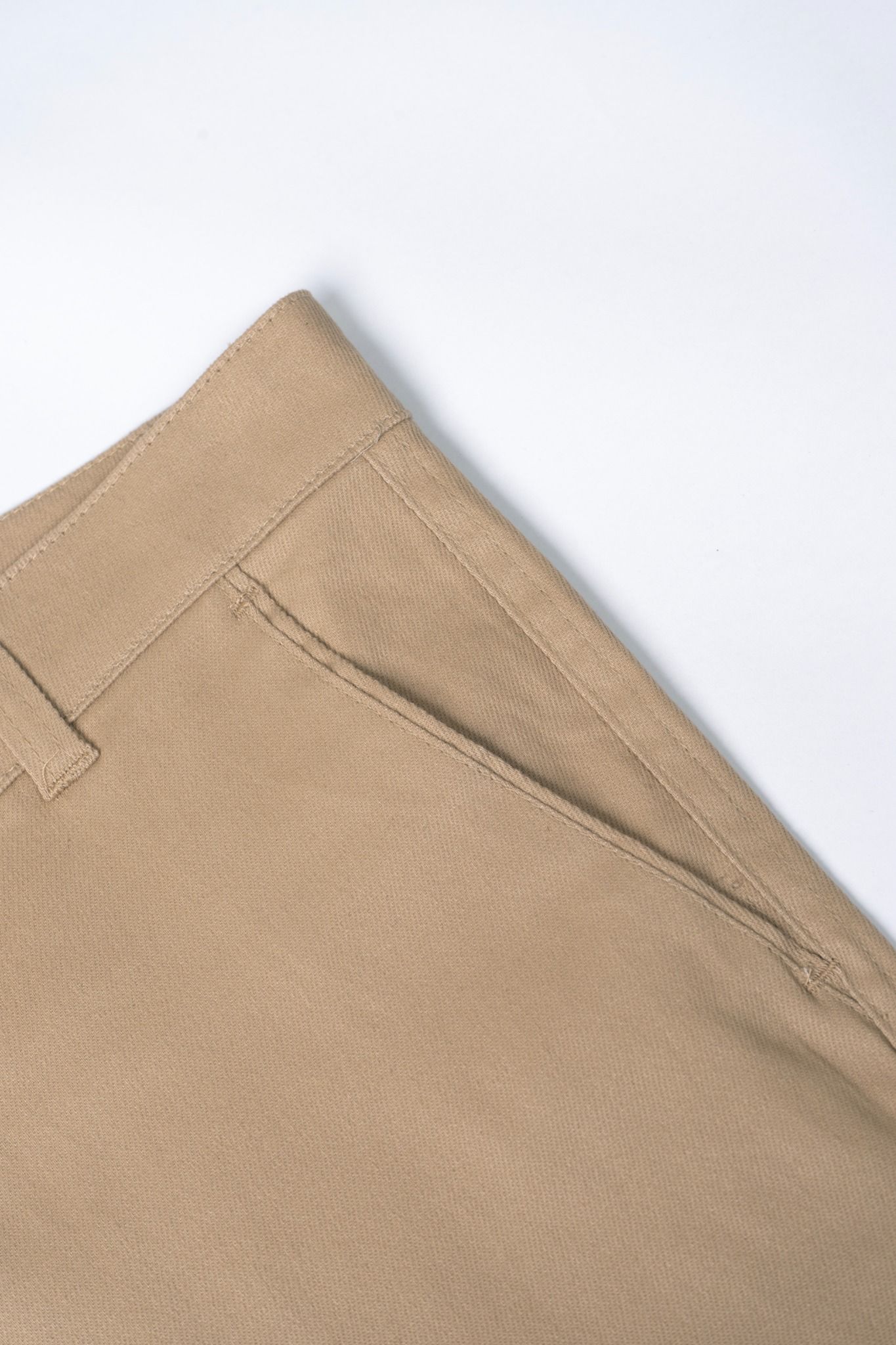  BEIGE RELAXED FIT CHINO PANTS 