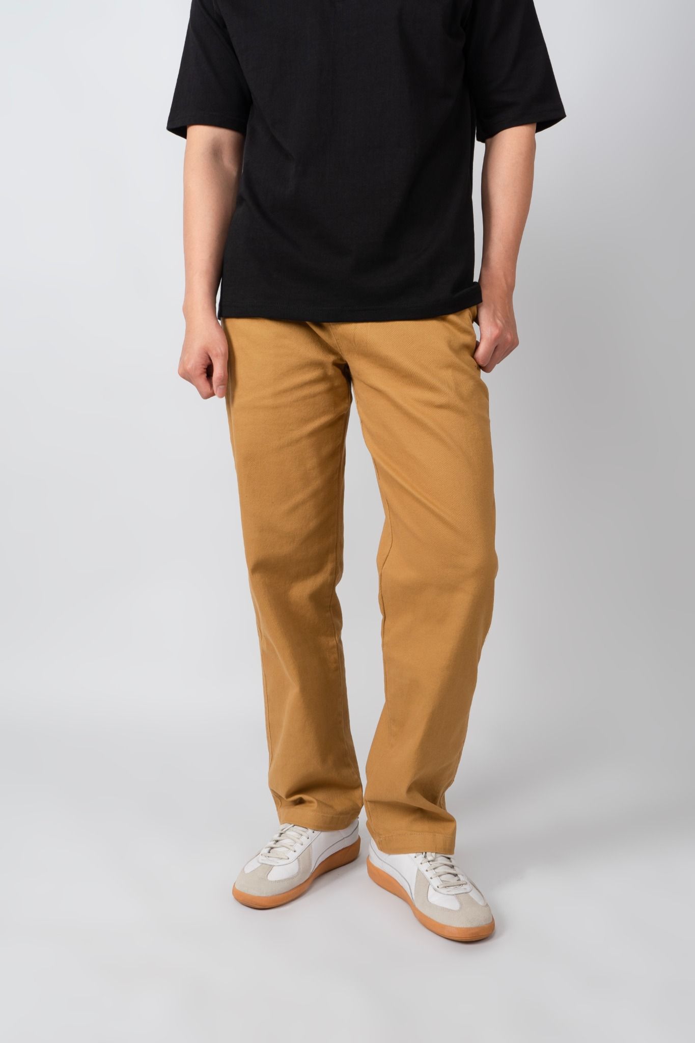  DARKBEIGE BASIC CHINO PANTS 