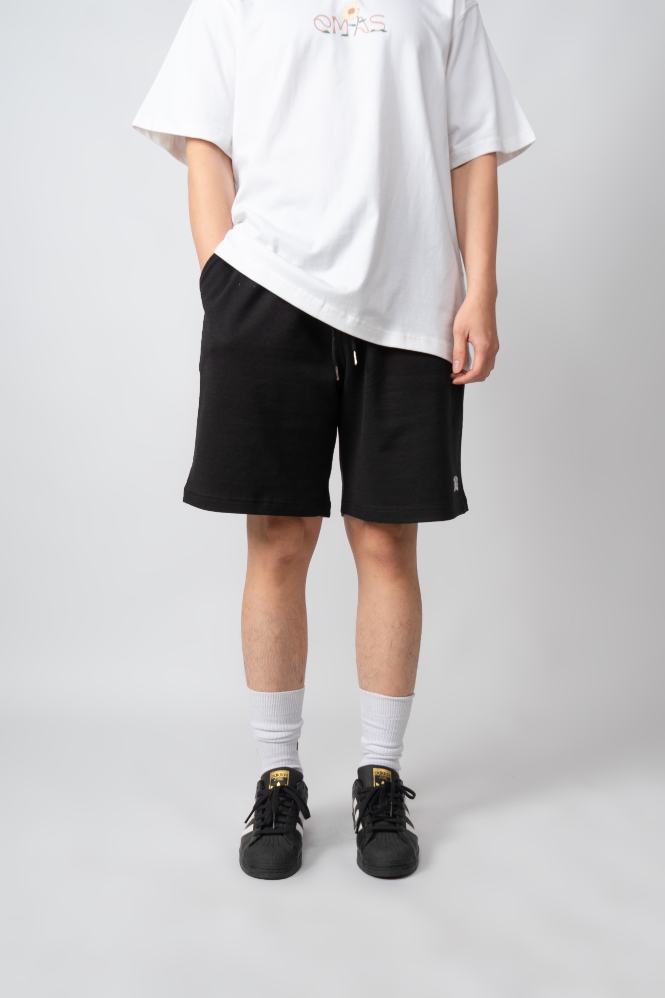  BLACK BASIC V2 SWEATSHORTS 