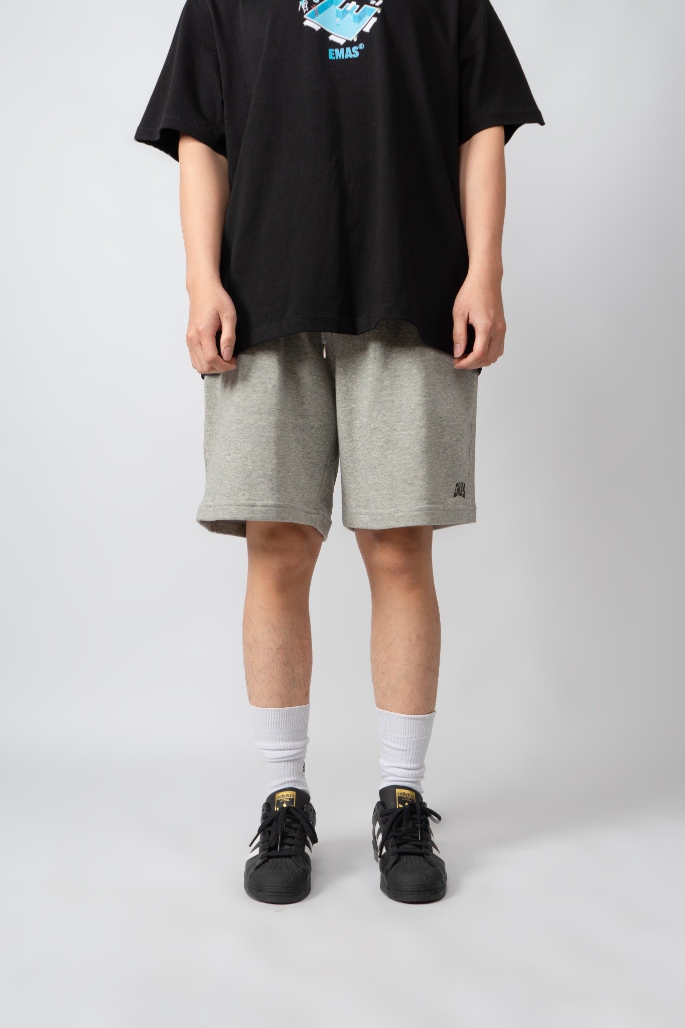  GREY BASIC V2 SWEATSHORTS 