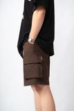  BROWN WIND CARGO SHORTS 