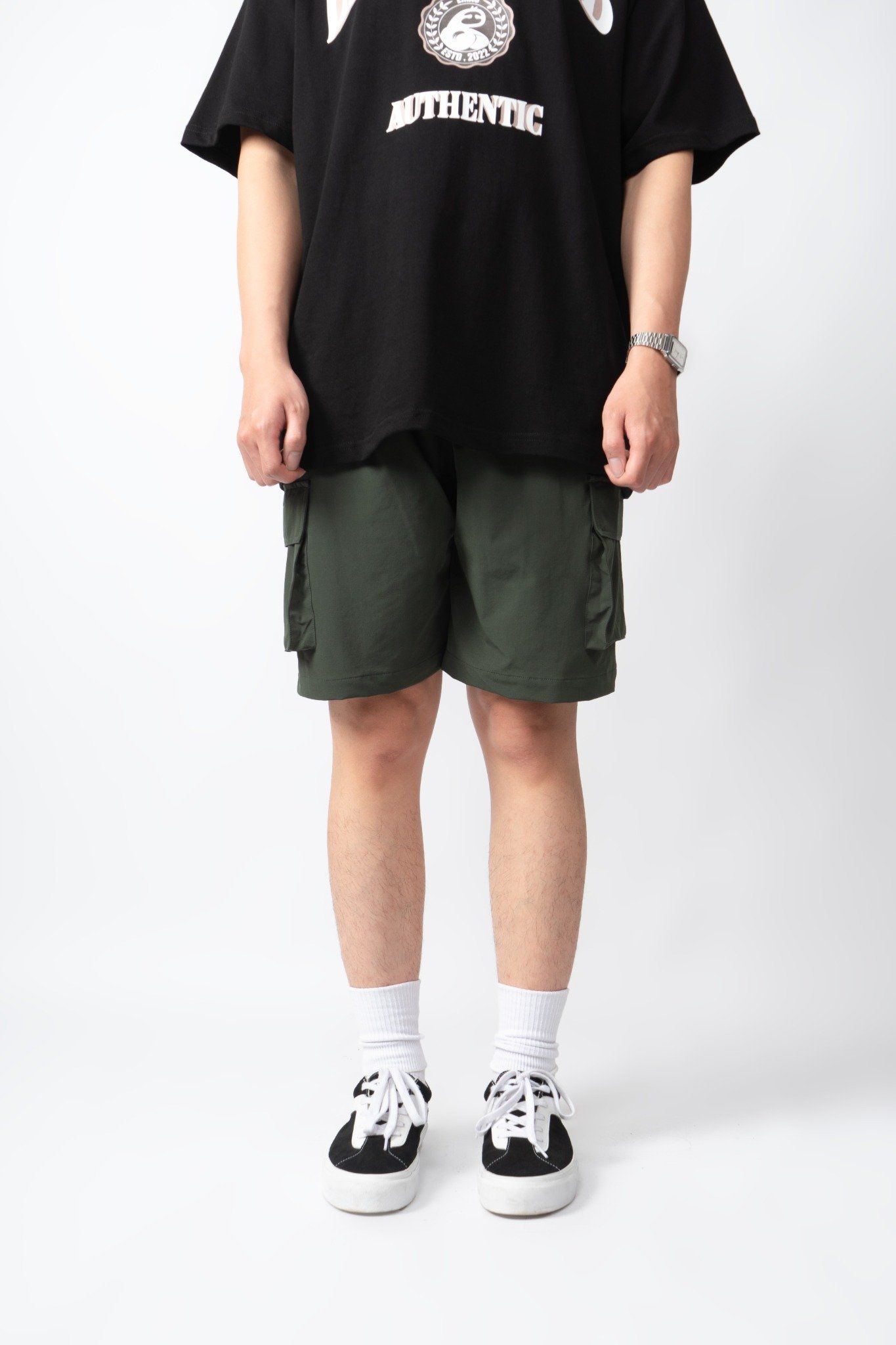  GREEN WIND CARGO SHORTS 