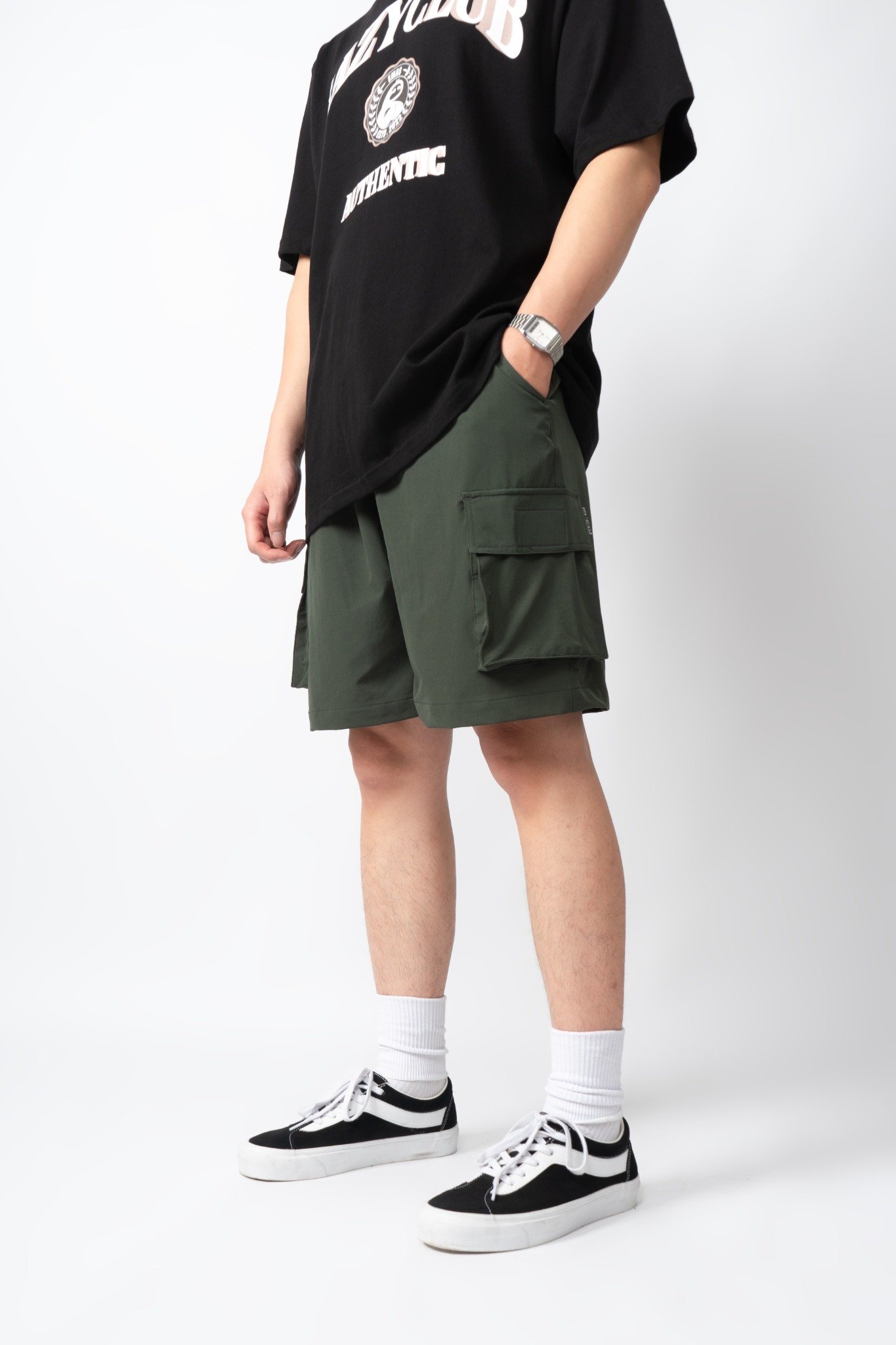  GREEN WIND CARGO SHORTS 