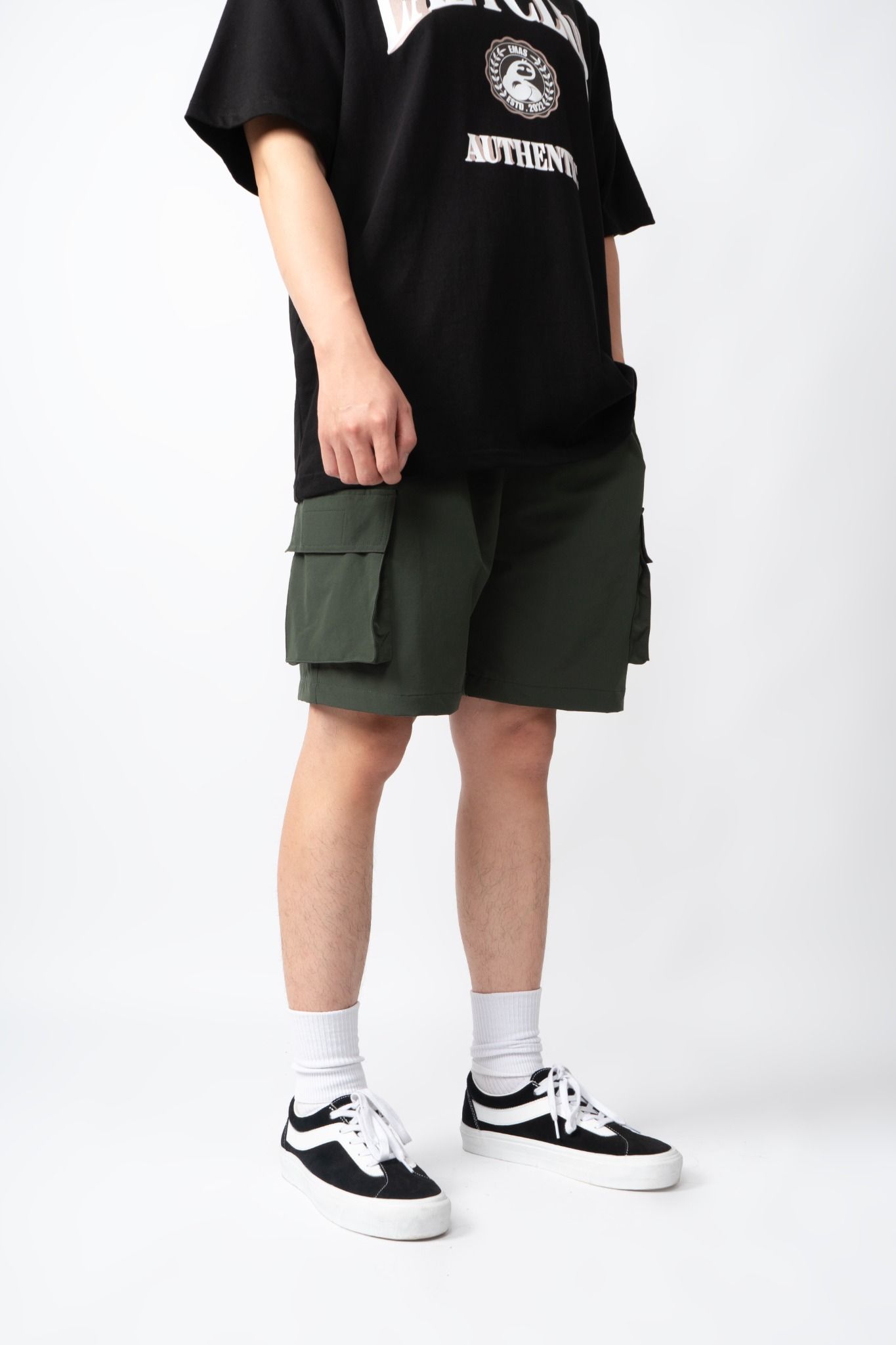  GREEN WIND CARGO SHORTS 