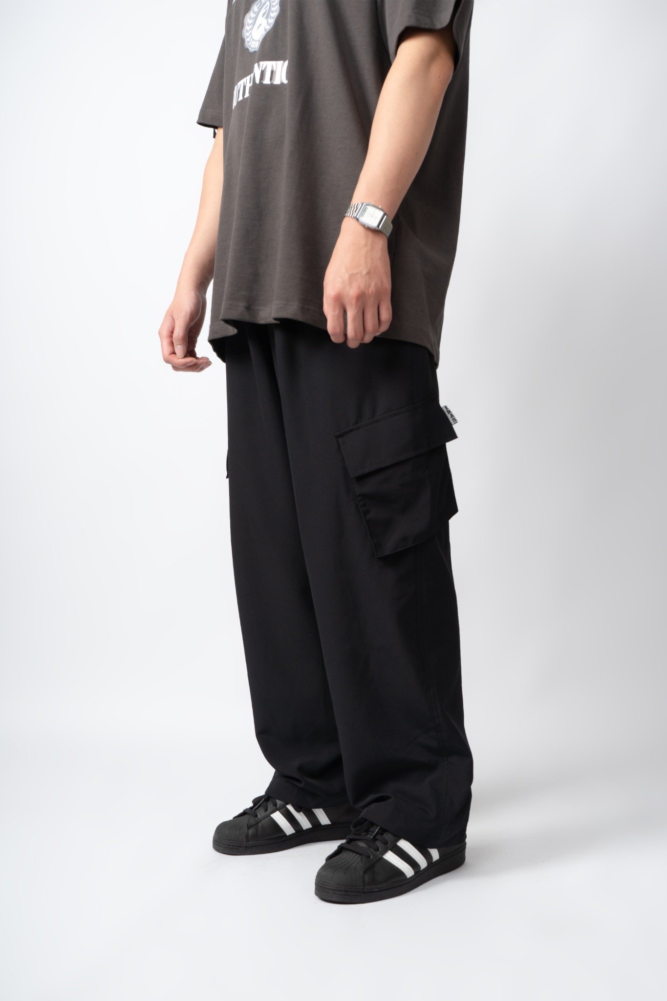  BLACK WIND CARGO PANTS 